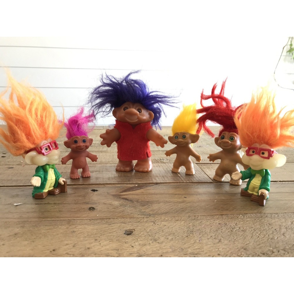 Vintage Troll Dolls Figures 2 1/2''- 5''  1980's-1990's